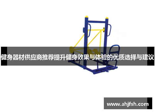 健身器材供应商推荐提升健身效果与体验的优质选择与建议
